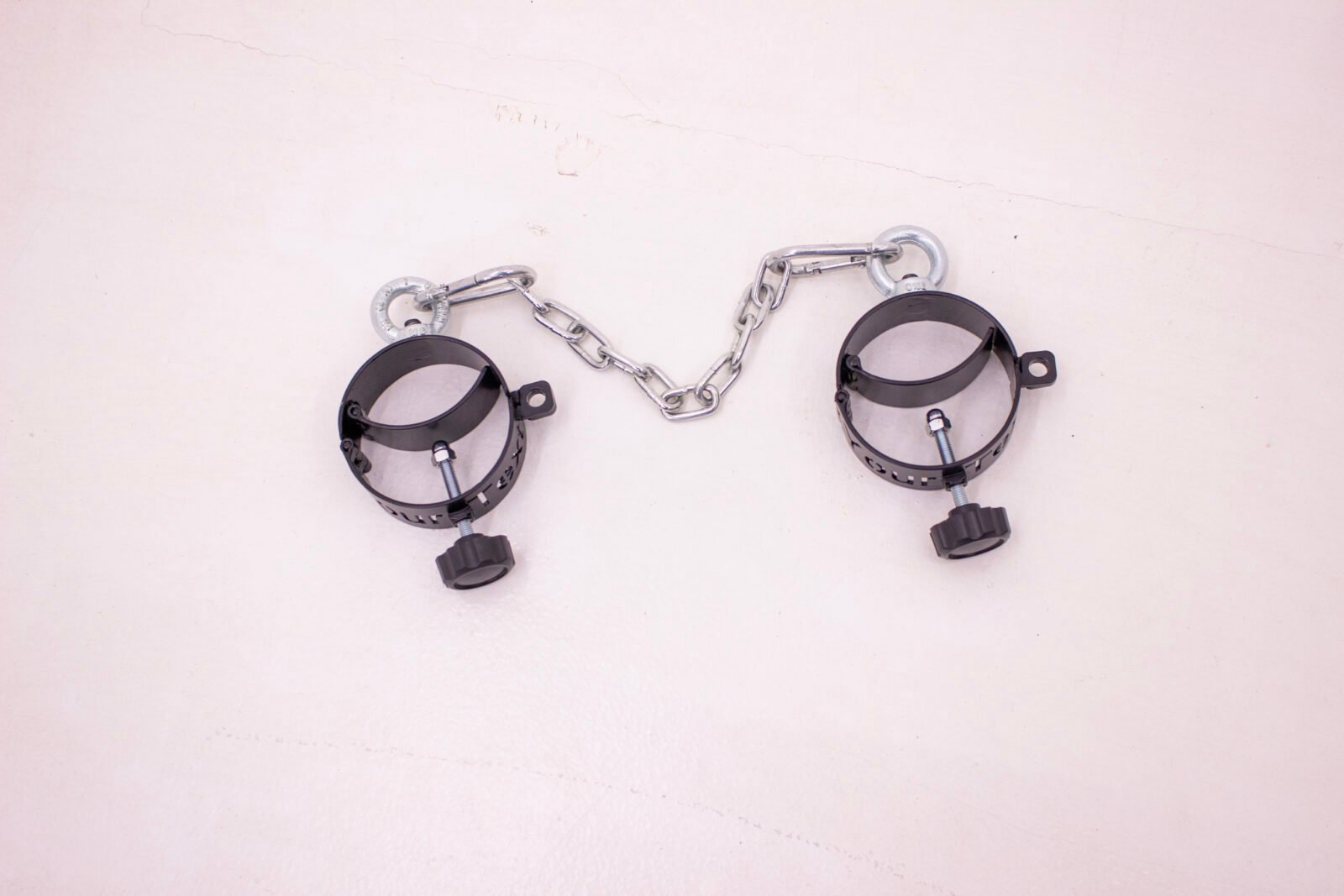 metal cuffs with text